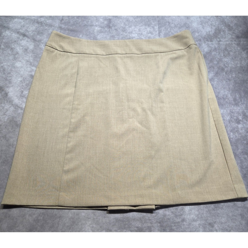 New York & Co Pencil Skirt Size 18 Tan Academia  Office Workwear Classic Career